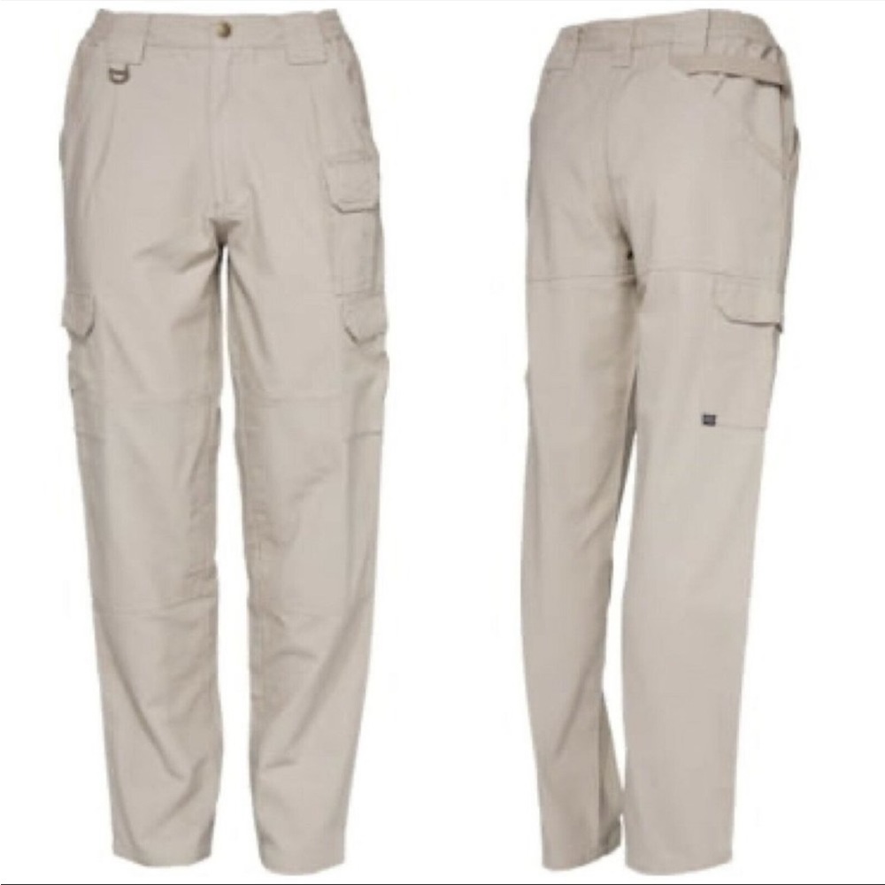 NEW 5.11 Tactical Cotton Canvas Work Pants Khaki 4 Small S Cargo Police EMS Fire
